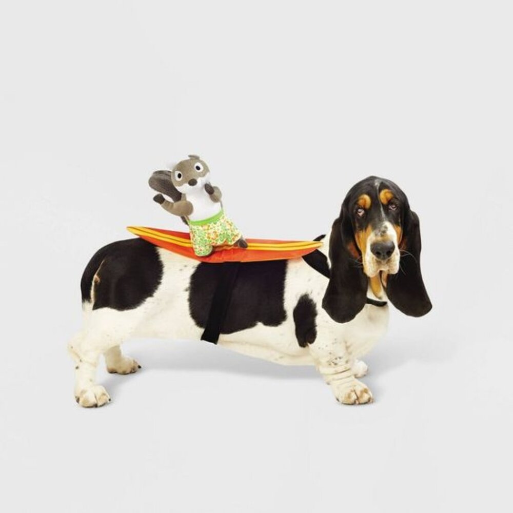 Silly Fun SURFING SQUIRREL Puppy Dog Cosplay Beach Party Dress Up Costume L/XL